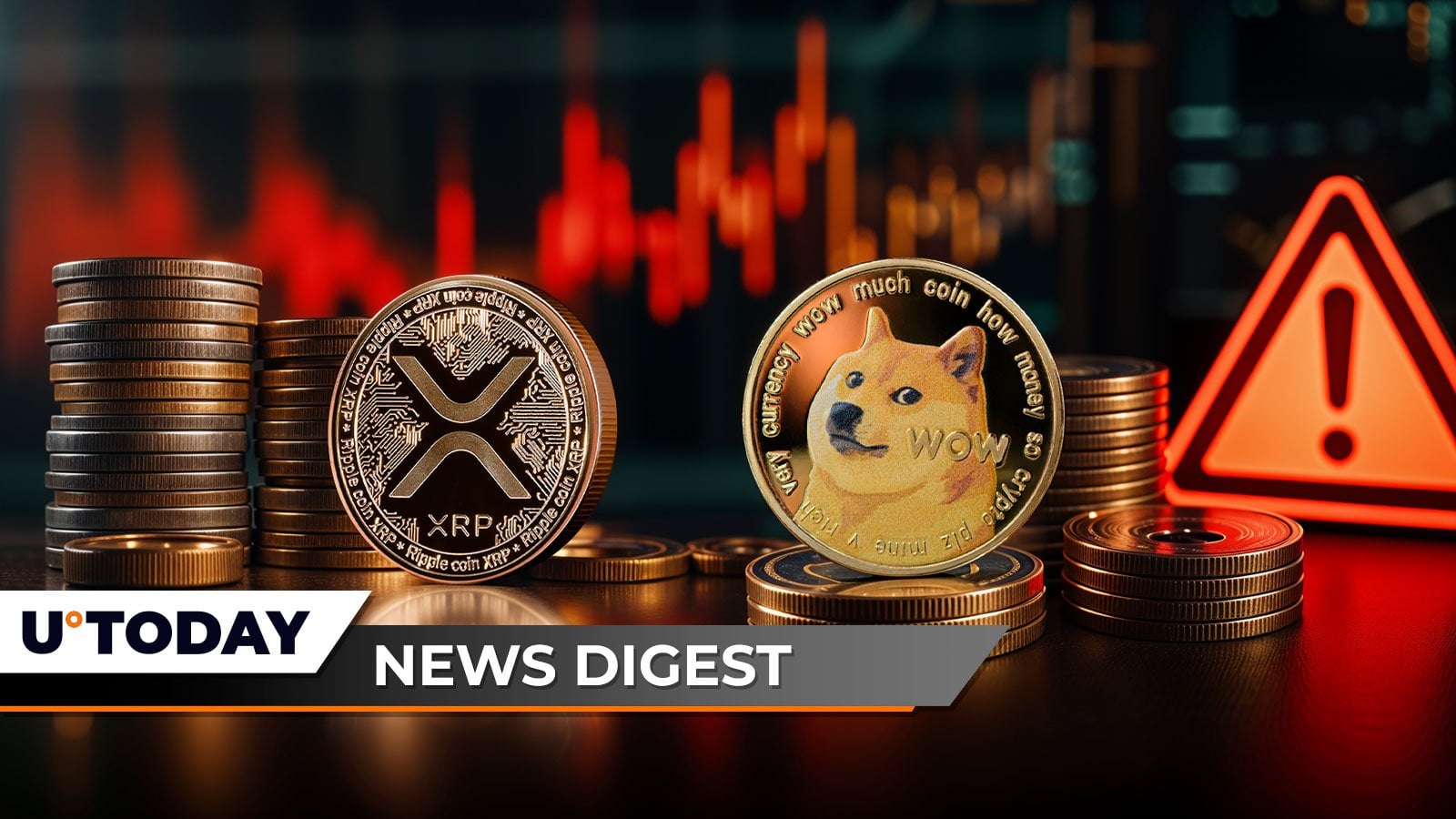 XRP Now Offered by Vanguard, Bitcoin Price on the Verge of 40% Crash, Dogecoin Prints 528,408% Liquidation Imbalance – Crypto News Digest – U.Today